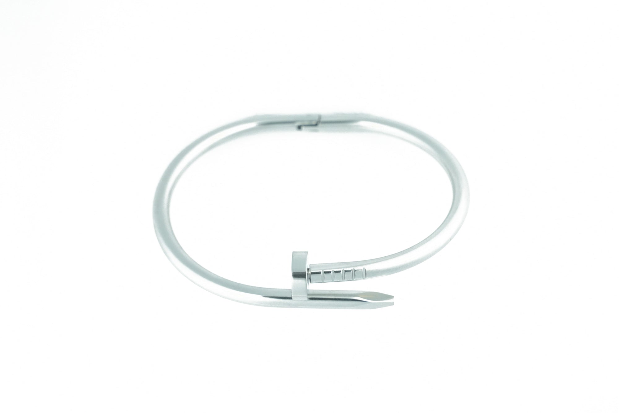 Spijker armband Zilver