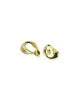 Elegant 18 carat gold bubble loop earrings, a perfect choice for everyday wear. The earrings are modern, elegant, design, luxury, chic. by Brendoe at Design On Earth