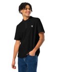 men in black color polo shirt sport