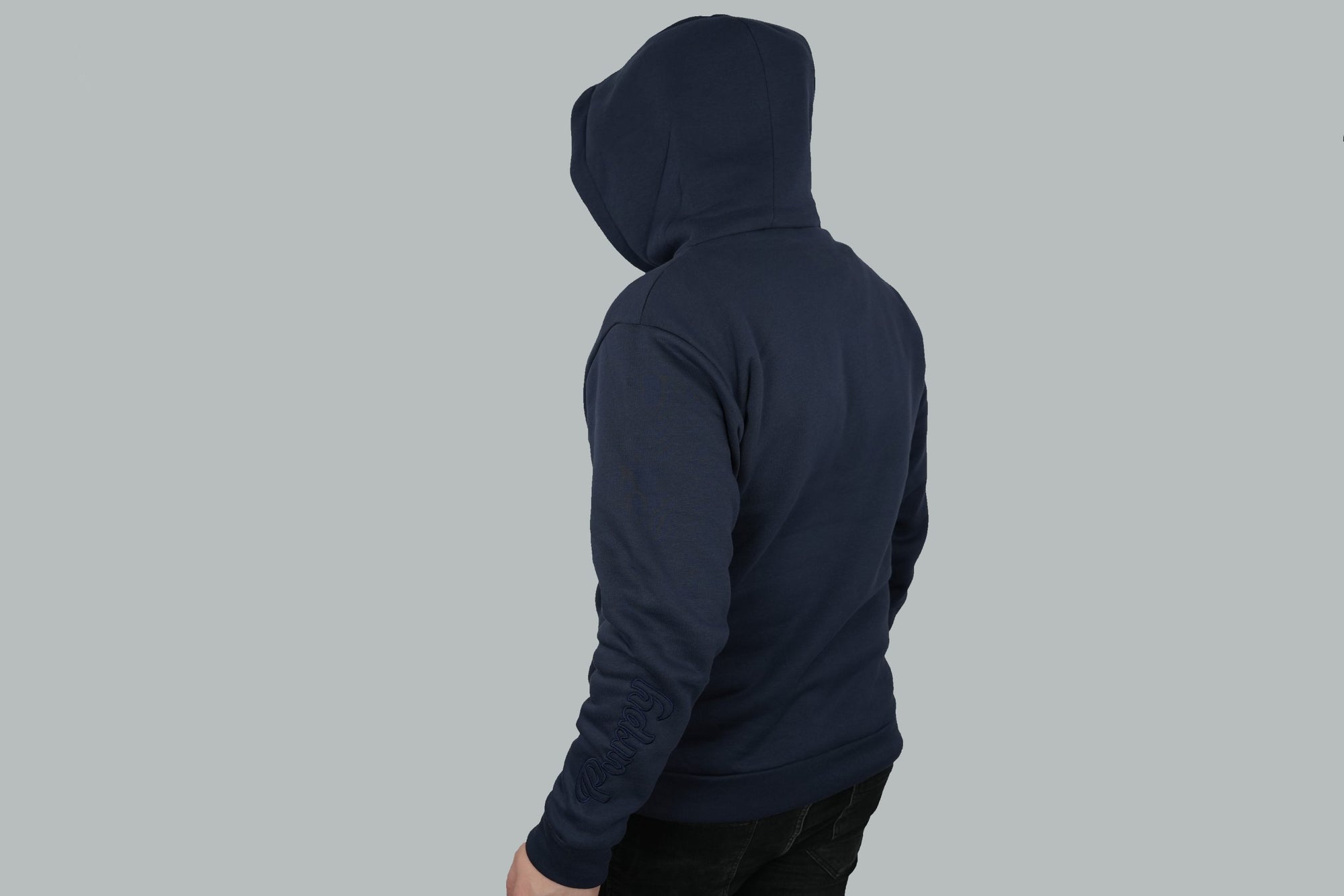 Side view from Purpy hoodie for sale at designonearth 