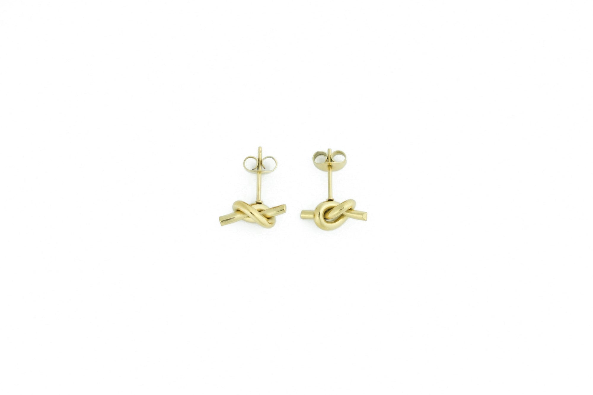 Modern gold barbed wire earrings, a bold and stylish