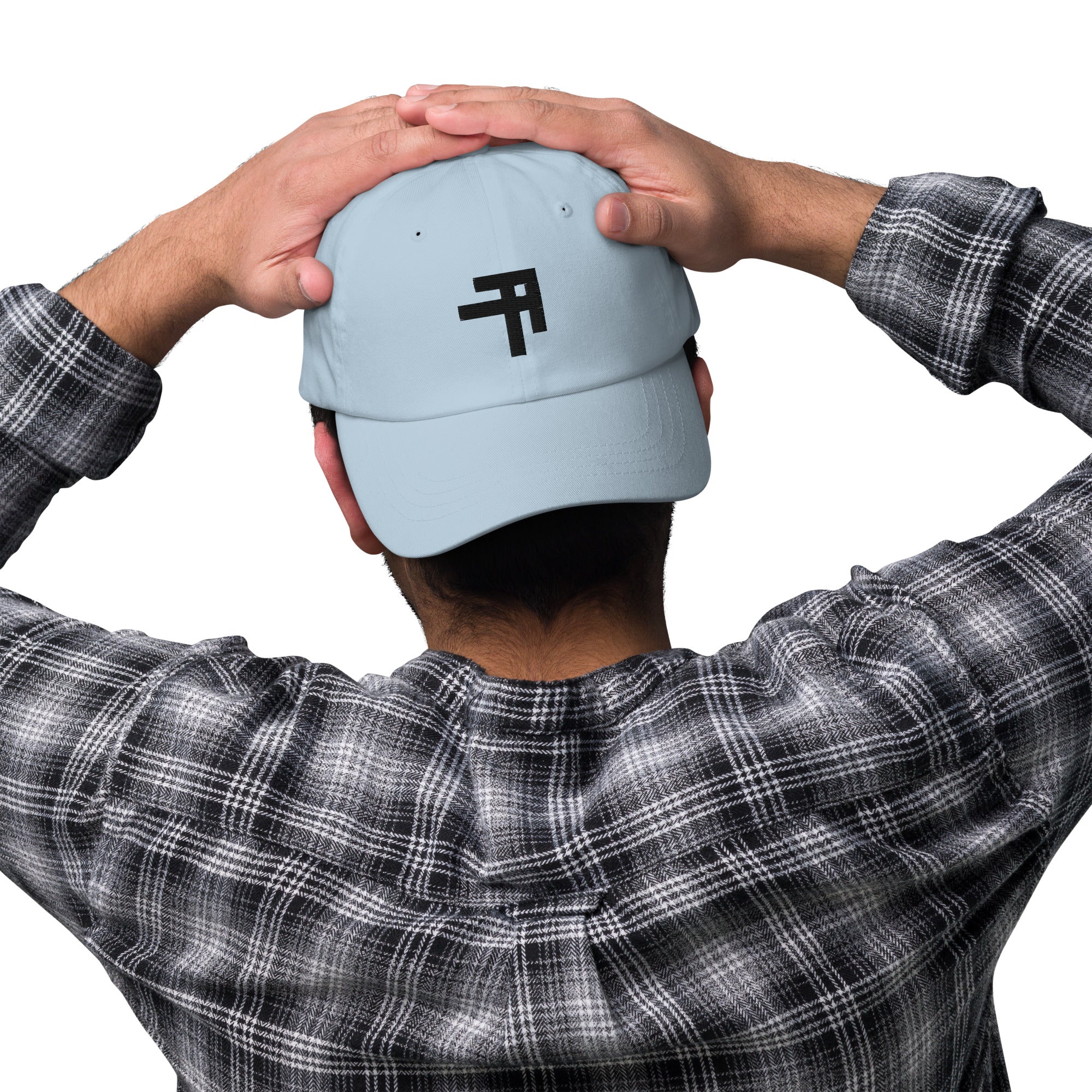men with cap on model