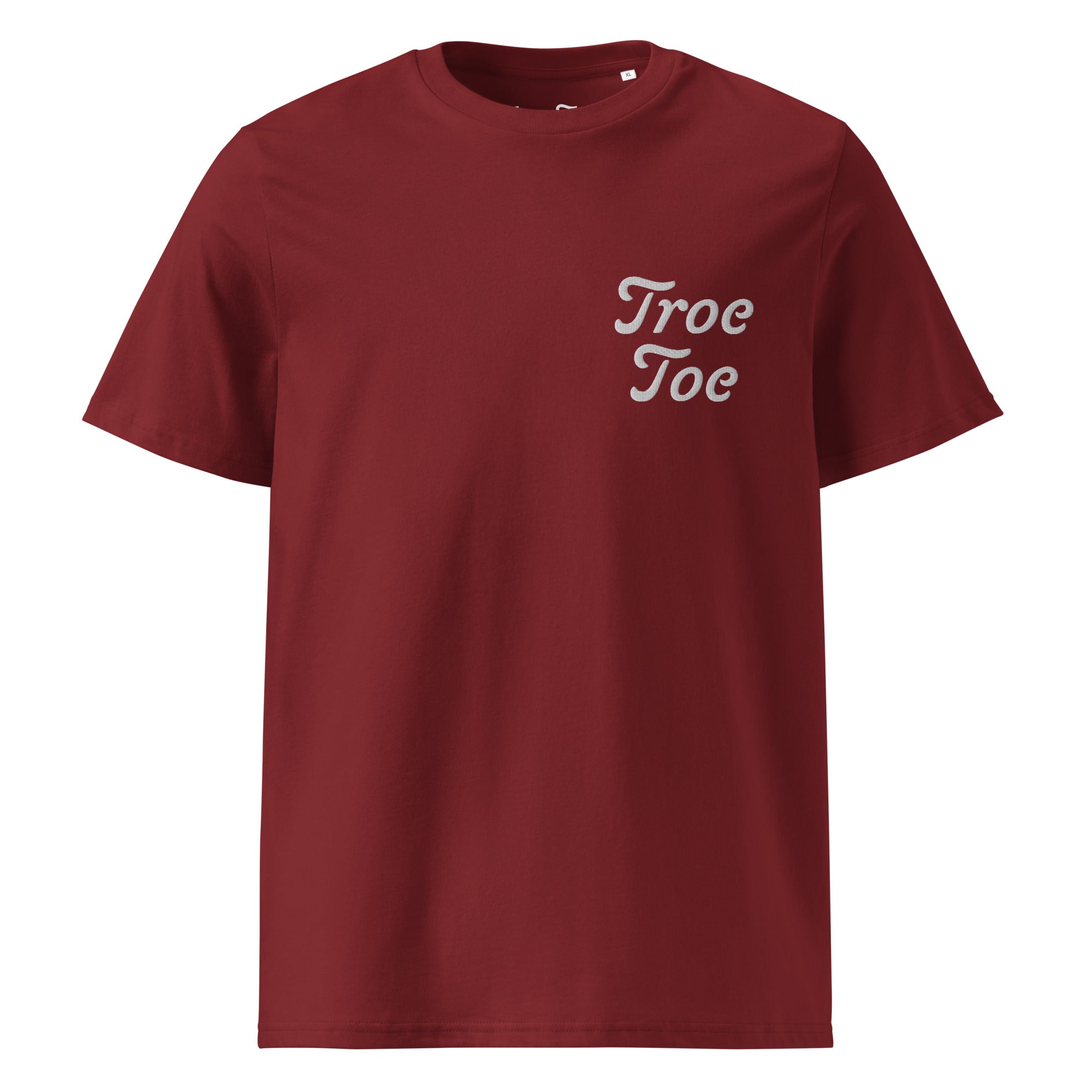 T-shirt cotton unisex burgundy