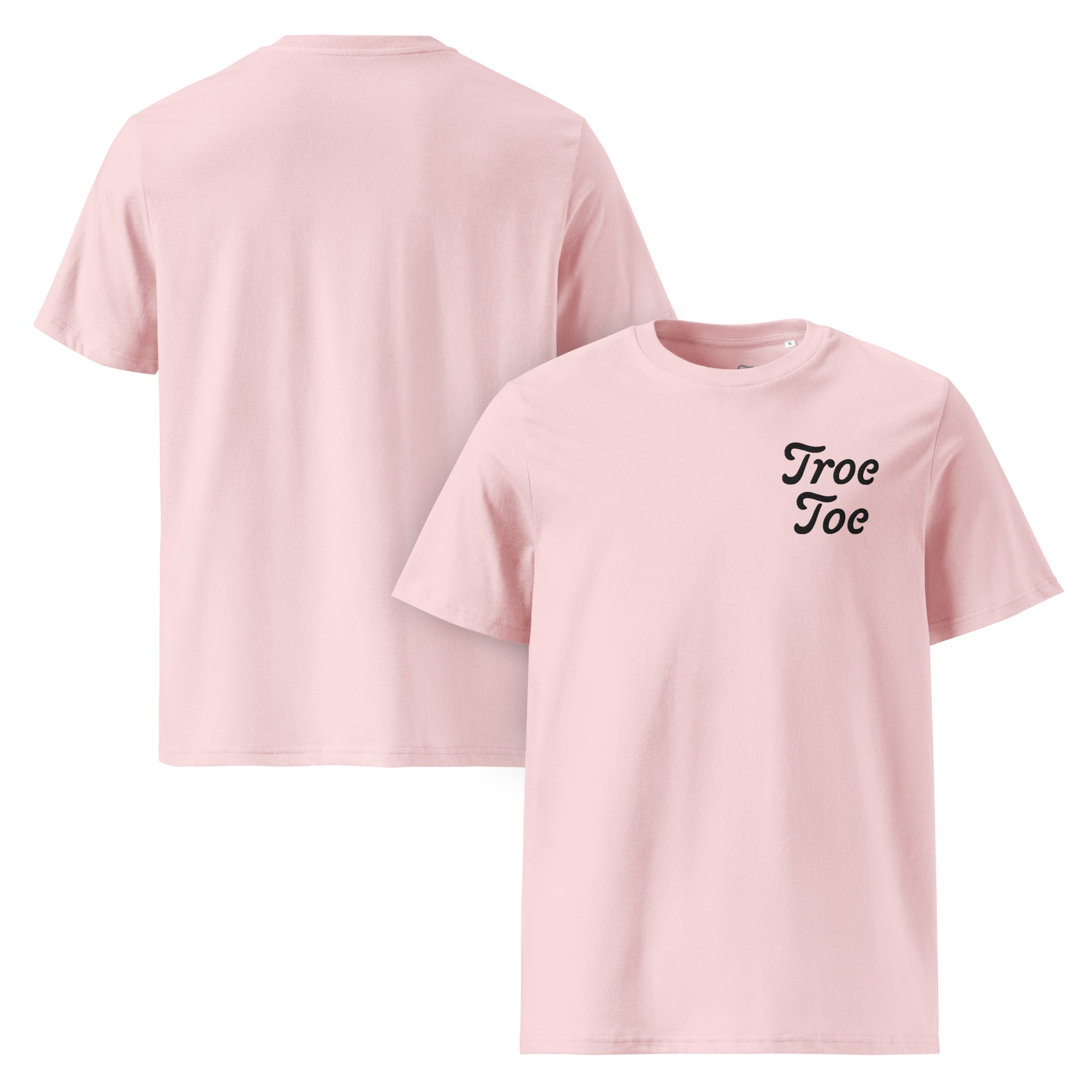 shirt pink woman t-shirt top with troetoe logo