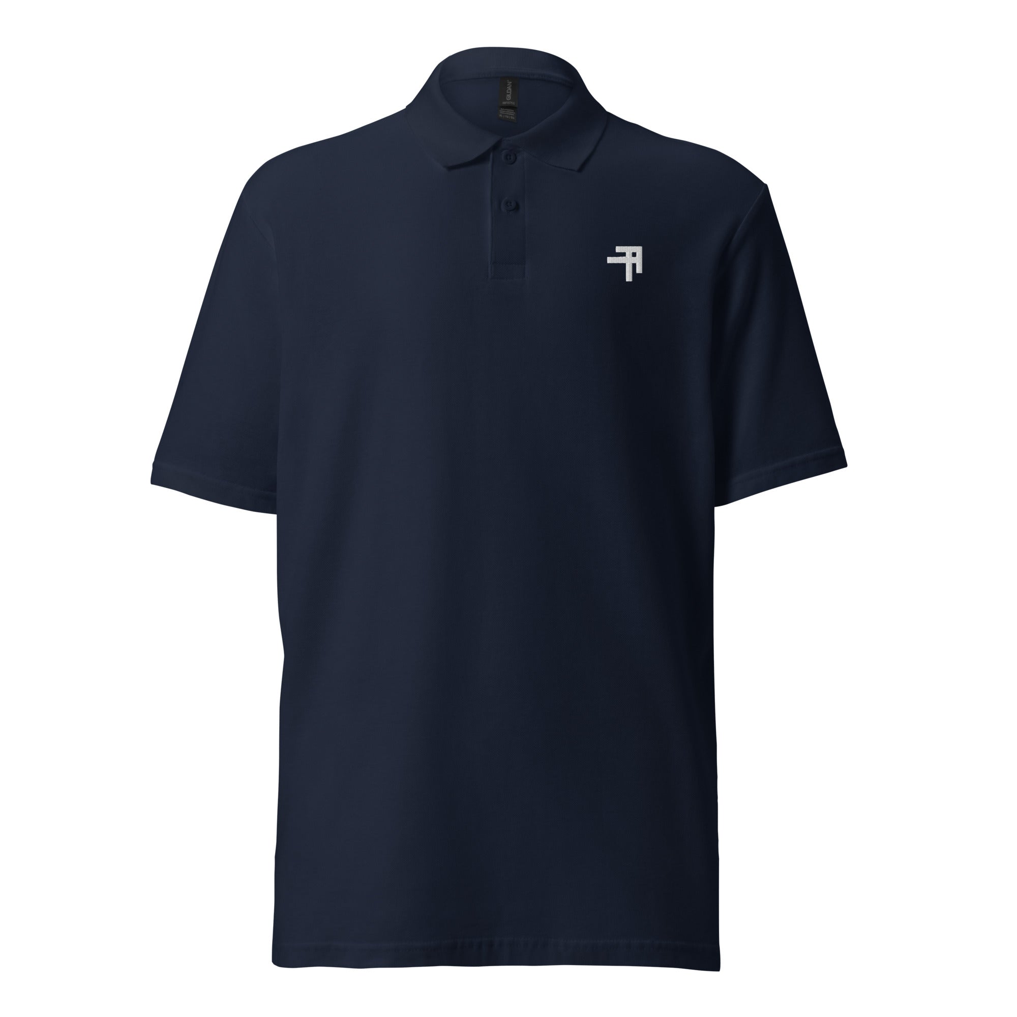 pique polo shirt in navy